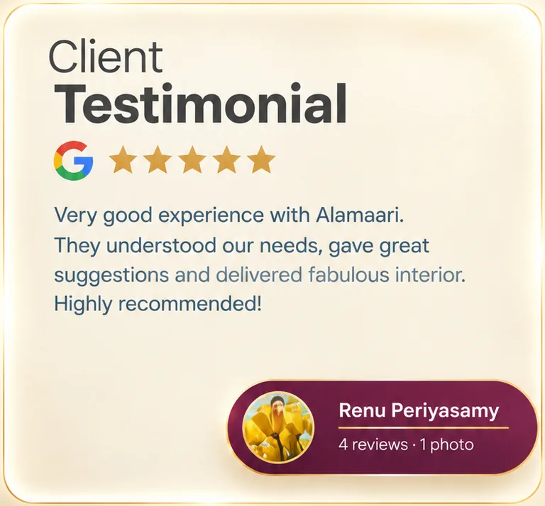 Renu Periyasamy Testimonial Card