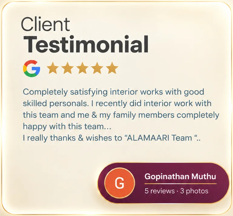 Gopinathan Muthu Testimonial Card