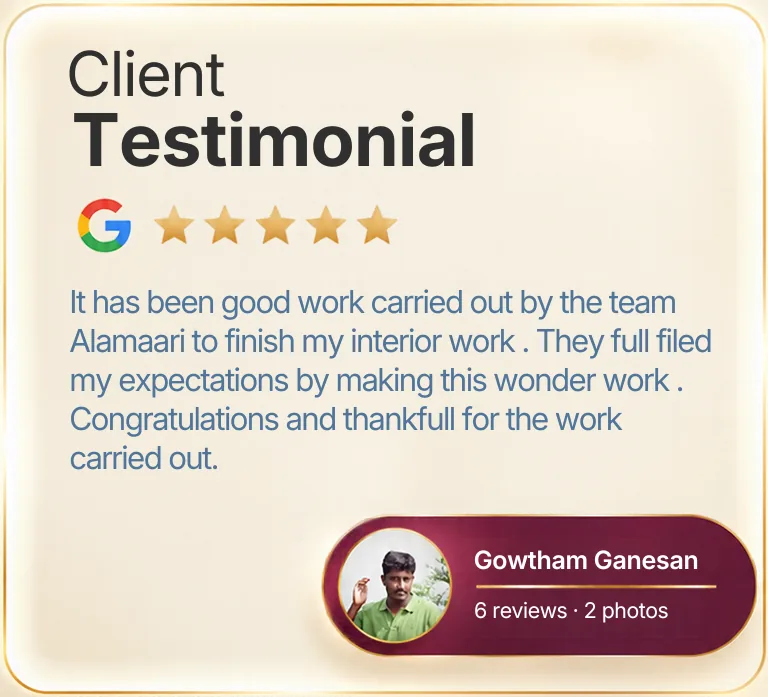 Gowtham Ganesan Testimonial Card